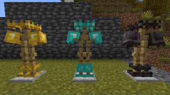 Gold, Diamond, Nether Armour