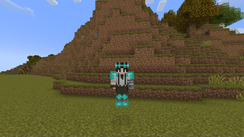 Diamond Armour on a Player