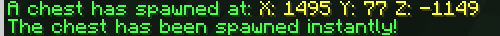 Chat notification at time of spawn of chest 