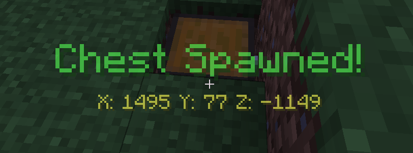Notification at time of spawn of chest
