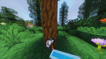Chopping a tree down