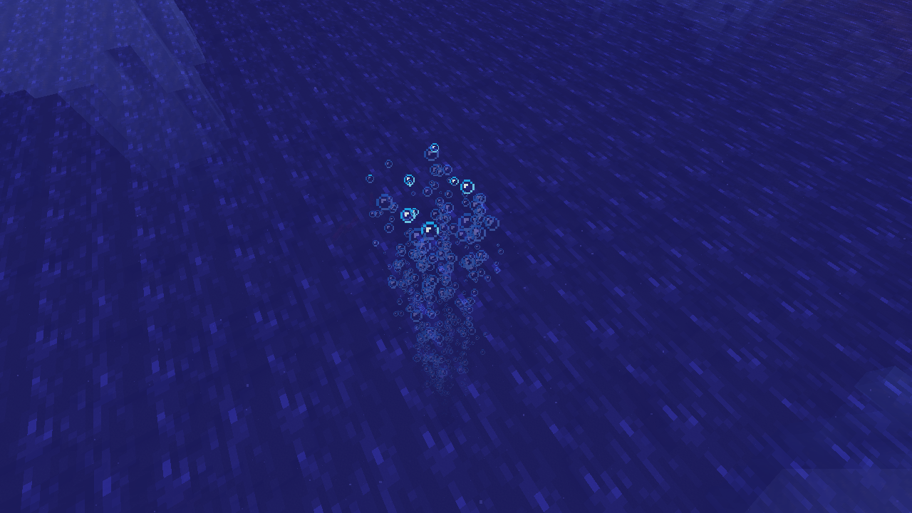 Without Lucuim on Fancy or Fast graphics, these bubbles would not be visible.