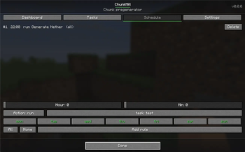 Schedule tasks