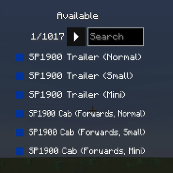 1017 pages in train selection screen