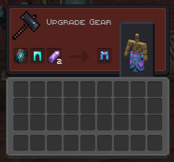 Smithing Table GUI