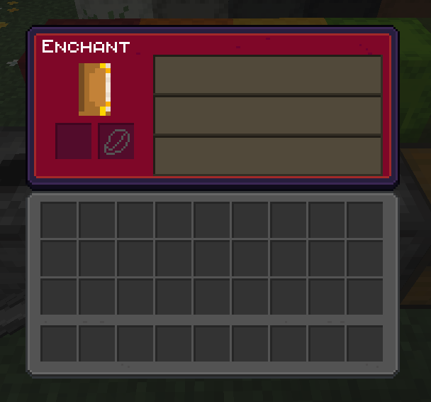 Enchanting Table GUI