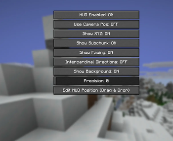 SimpleCoords Configuration Page