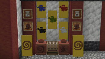 Pot sherds and banner patterns