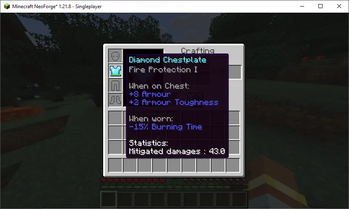 Example - Chestplate statistics