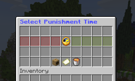 Time selector menu