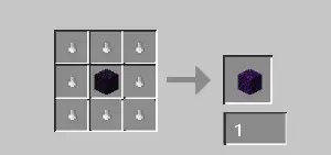 Crafting a Crying Obsidian Block