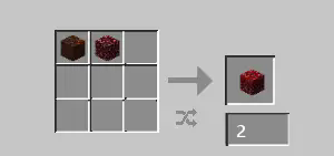 Crafting Crimson Nylium Blocks