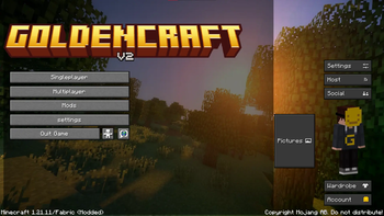 main menu