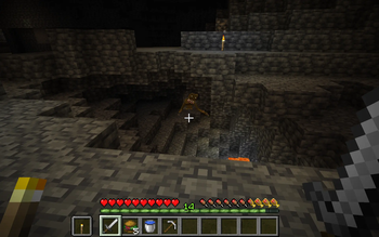 Dweller hiding in a crevasse.