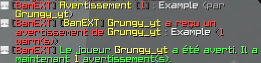 Warn Admin View