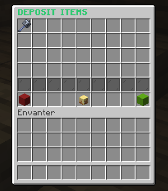 Deposit Items GUI