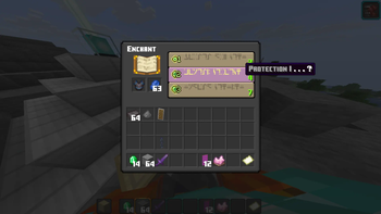 Enchanting Table Menu