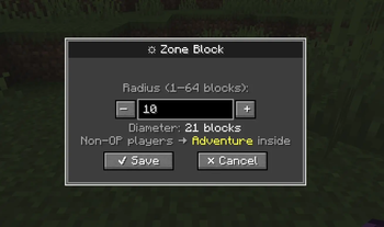 Zone Block Hud