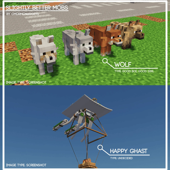 SBM Wolf and Happy Ghast