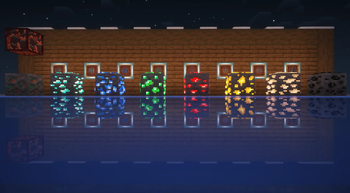 The ores are even Emissive!! (Thats ancient debris top left)