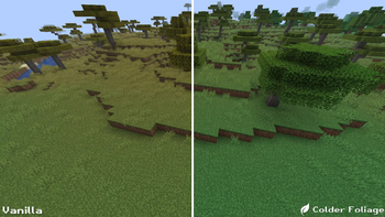 Vanilla & Colder Foliage Comparison