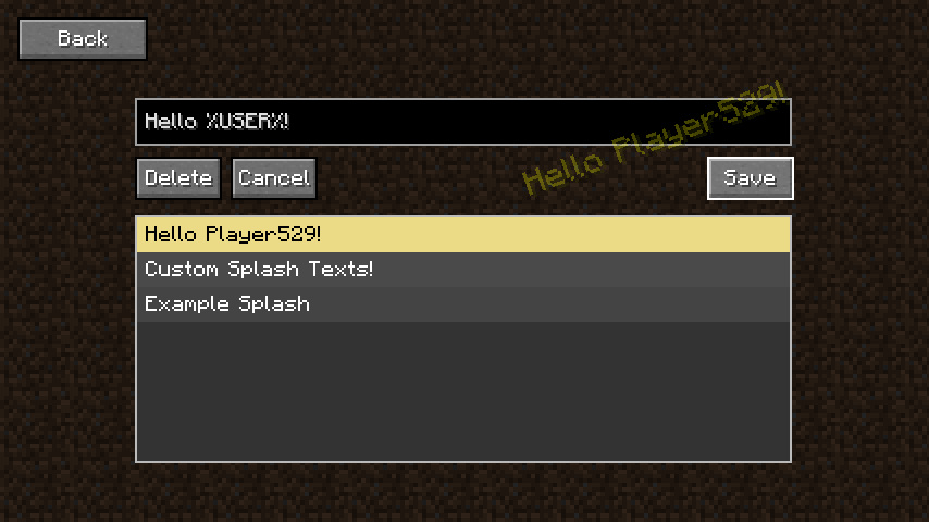 Splash Text GUI