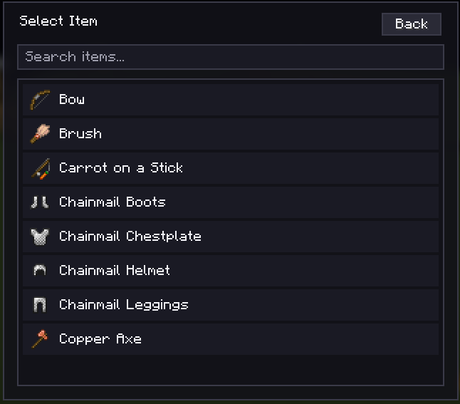 Item Browser