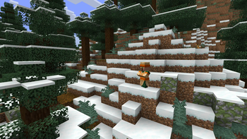 WOW! A DESERT VILLAGER IN A SNOWY MEGA TAIGA!!!?!