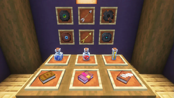 Potions, Arrows, Music discs, and Books