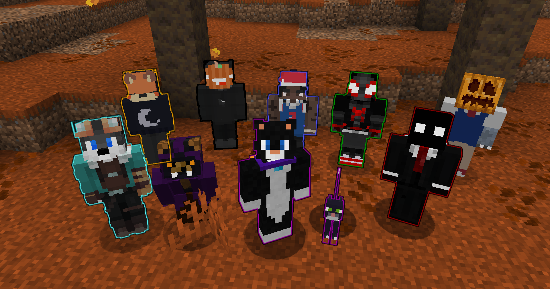 Players glowing