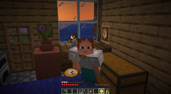 Ari with a clock