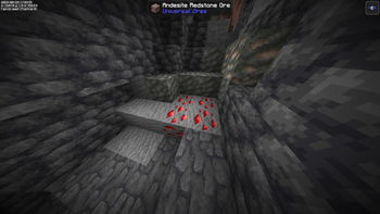 redstone and iron ore