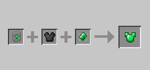 Emerald tools and armor crafting