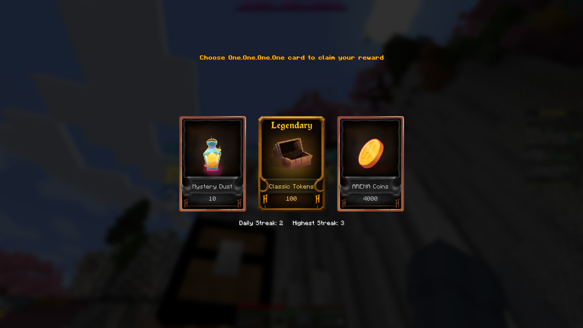 Reward Cards