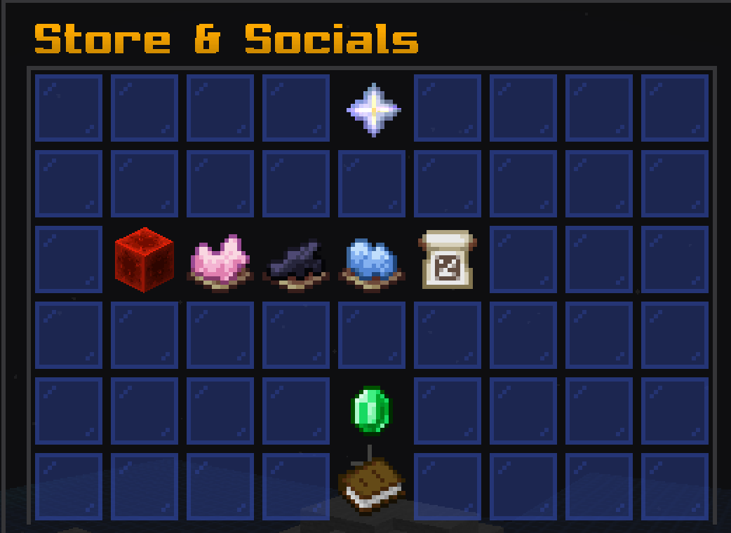 store and socails media gui