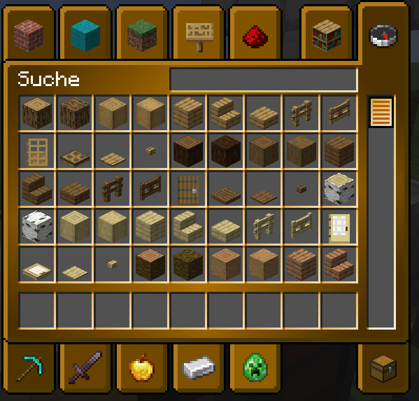 Golden default GUI texturepack