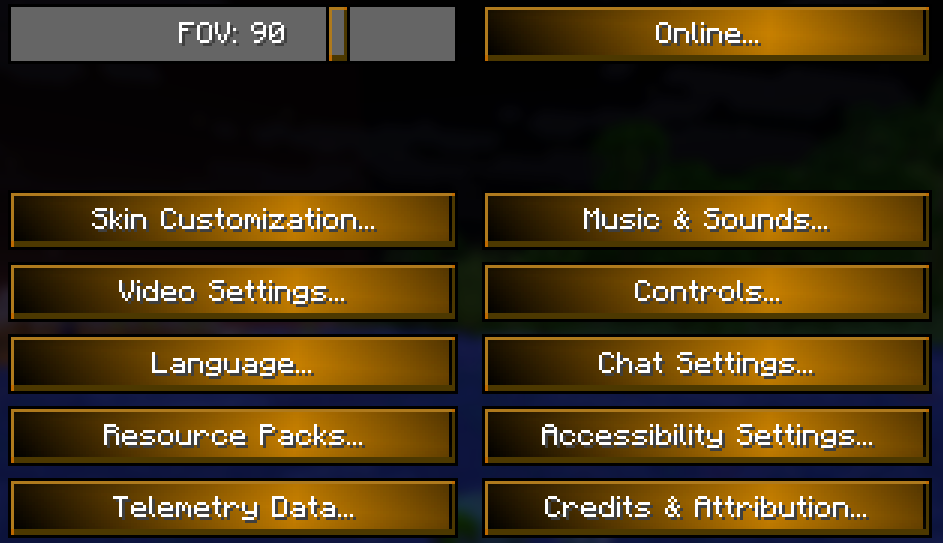 Golden default GUI texturepack