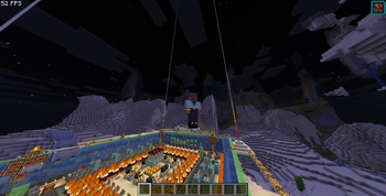 Minecraft Benchmark- ~45 fps on Intel iris xe