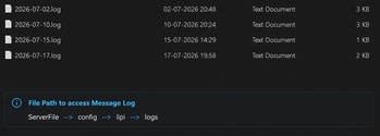 Server Chat Log File Path