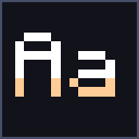 Orange Shaded Font