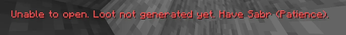 Loot not being loaded text