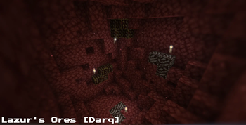 Display of the Appearance and Look of Nether Ores