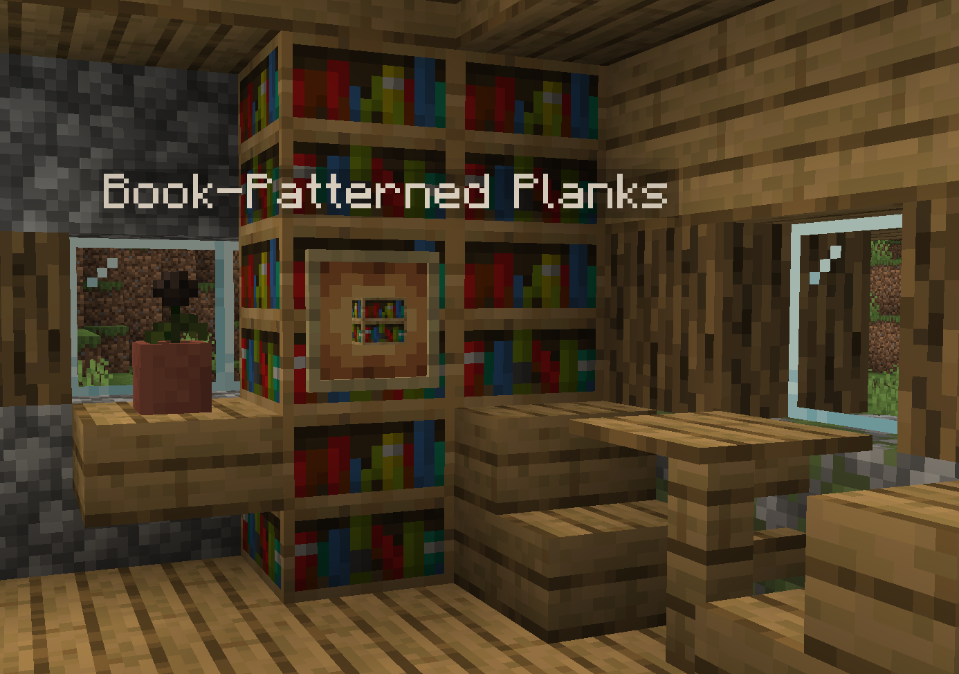 Book-Patterned Planks