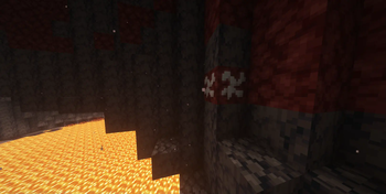 Saltpeter deposit in the nether.