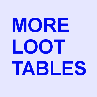 More Loot Tables