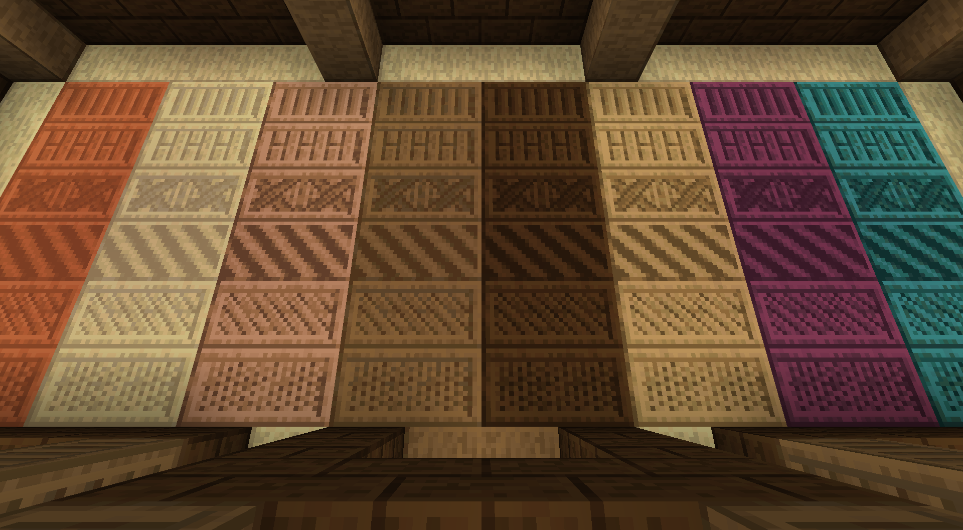 Various Decorative Wood Blocks