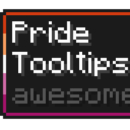 Lesbian Pride Flag Tooltip (Frame-only 5-Color Turned)