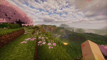 Cherry Blossom landscape with shader #2