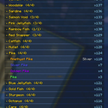 Custom Angler menu