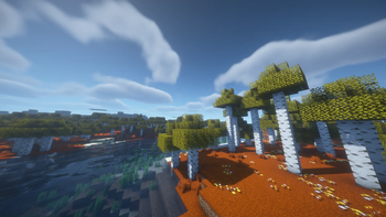 A birch biome